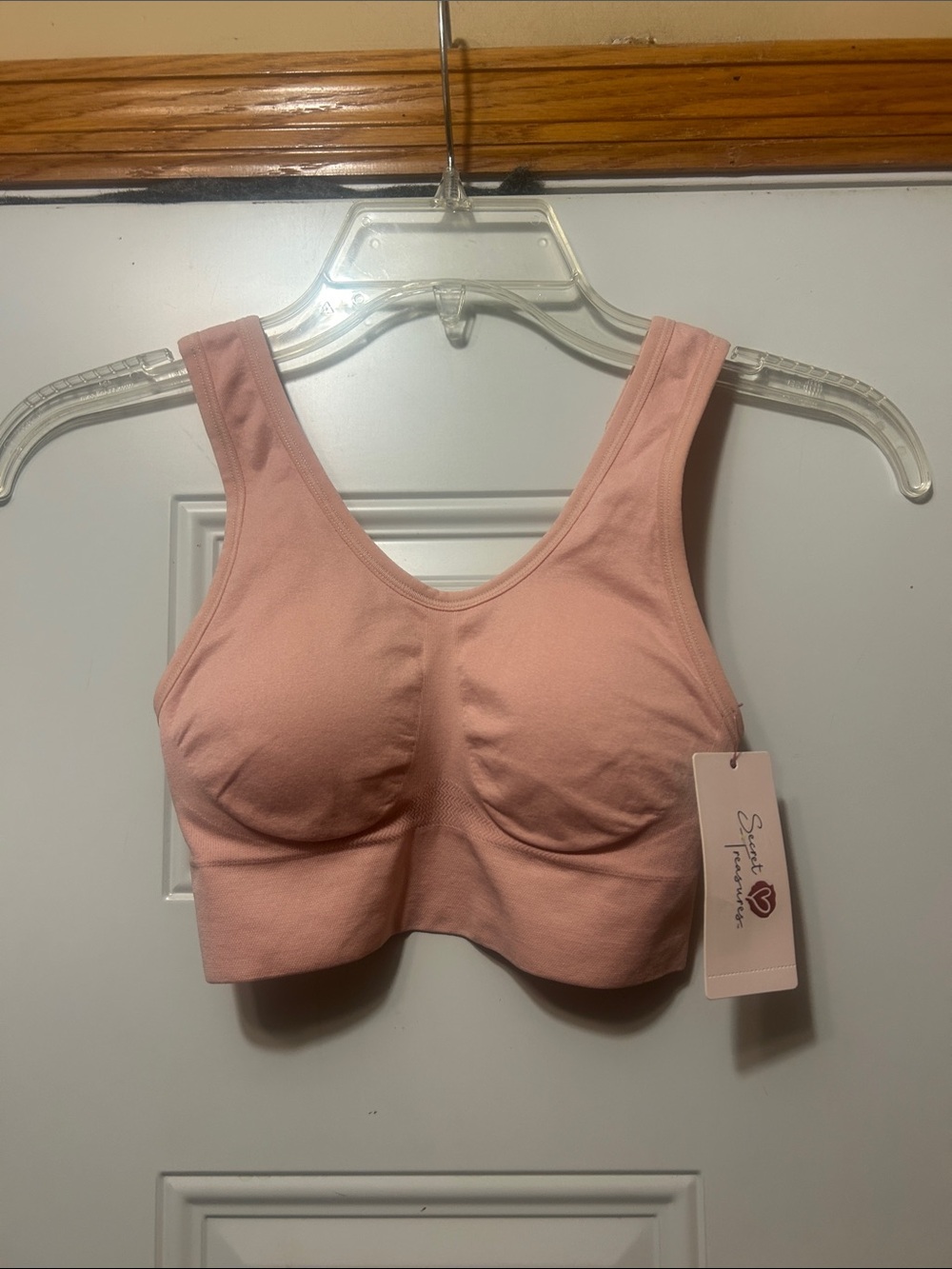 Blush Pink Seamless Padded Bralette S NWT‎